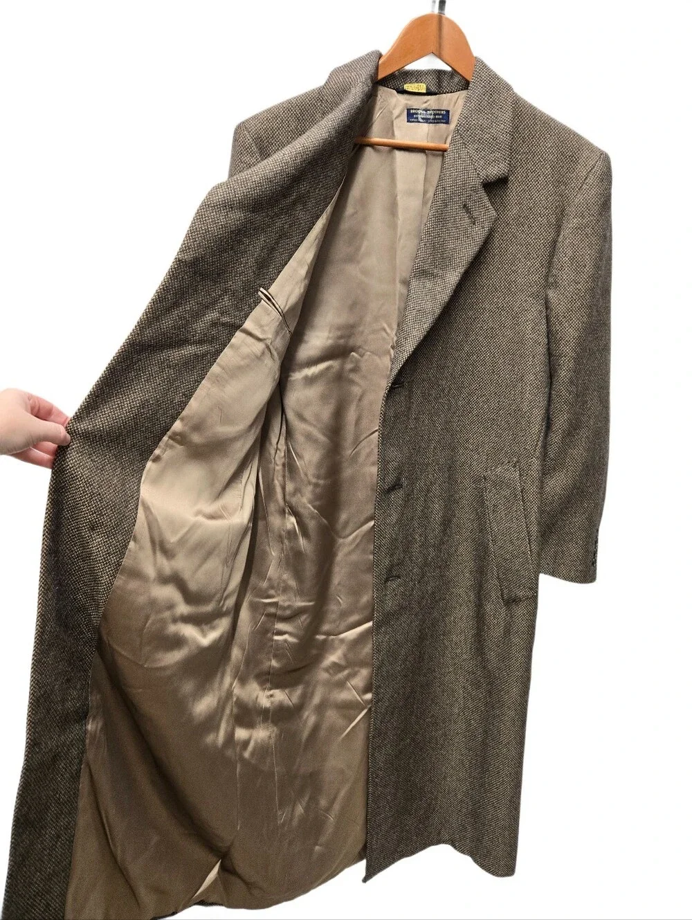 Brooks Brothers Tweed Wool Overcoat